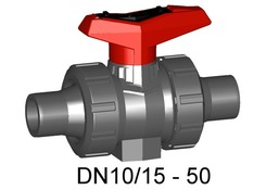 +GF+ PVC Kroglični ventil Tip 546 d= 25 mm Lepilni nastavek 161.546.723 EPDM